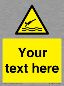 Custom Warning diving area